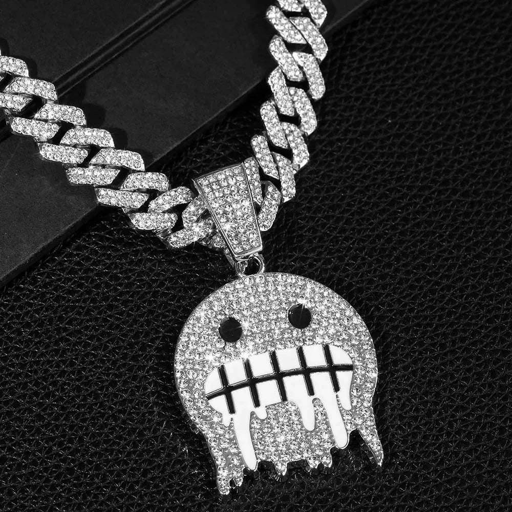 CHAÎNE CUBAN SMILEY 50cm