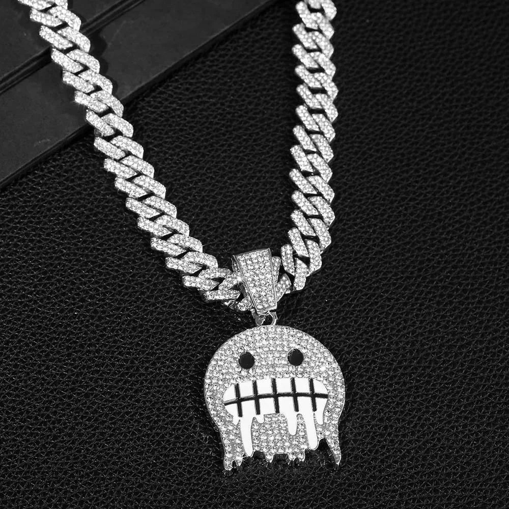 CHAÎNE CUBAN SMILEY 50cm