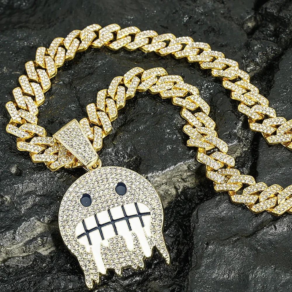 CHAÎNE CUBAN SMILEY 50cm